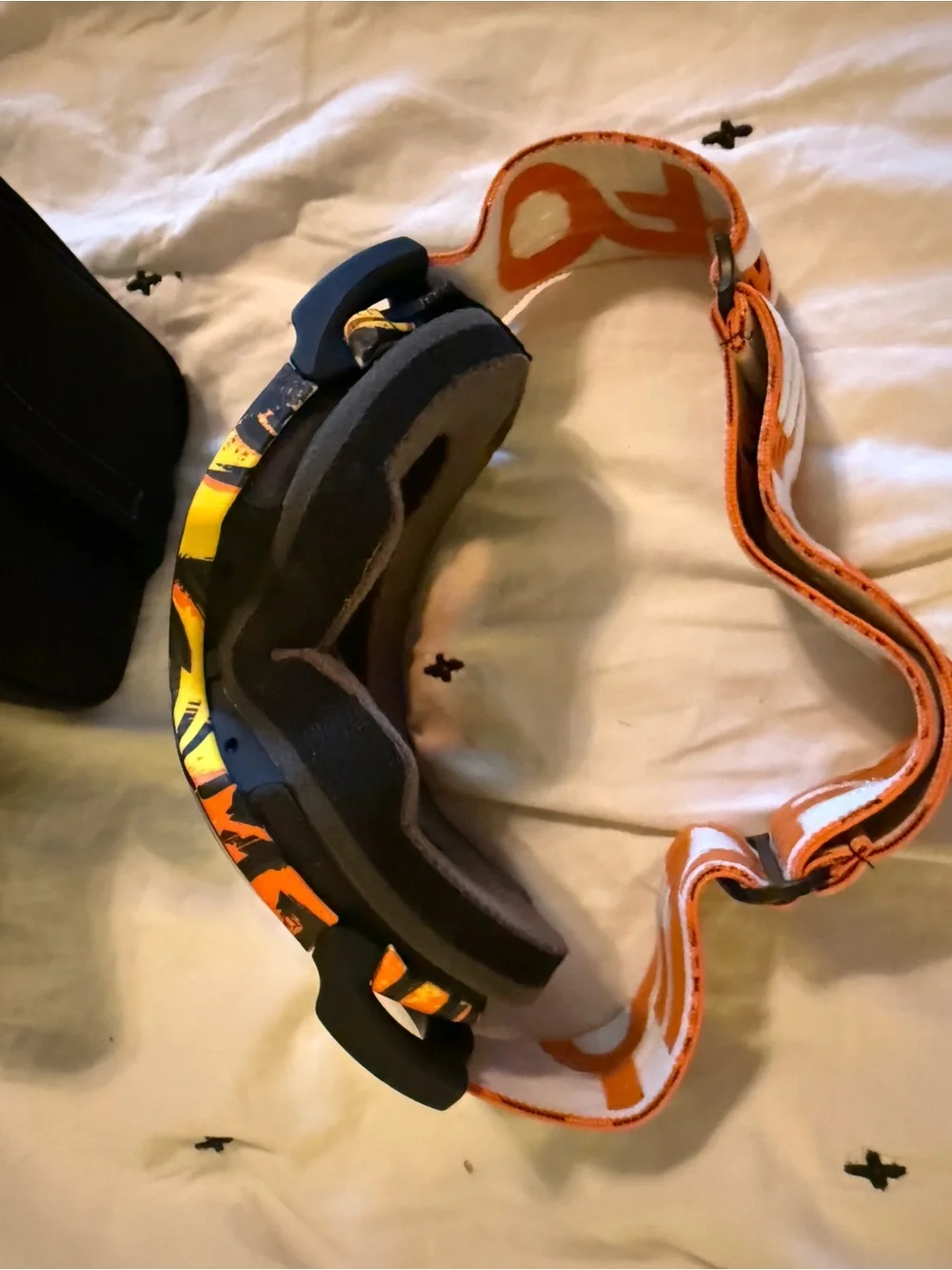 Oakley Black Goggles with Orange Accent